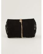 Roberto Cavalli Fringed Clutch - Lyst