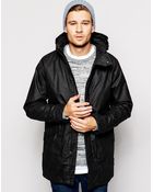 Selected Coated Parka With Hood - Lyst