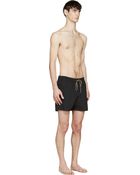 Paul Smith Black Minimalist Swim Shorts - Lyst