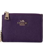 Coach Box Program Embossed Txtrd Leather Mini Skinny - Lyst