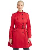 Cole Haan Belted Trench Coat - Lyst
