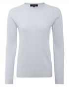 Jaeger Cashmere Cable Knit Sweater - Lyst