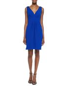Ml Monique Lhuillier Embellished V-Neck Cocktail Dress - Lyst