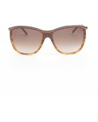 Kate Spade Brown And Tan Two Tone 'Ailey' Sunglasses - Lyst