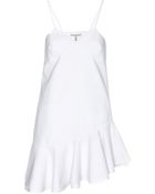 Victoria Beckham Ruffled Cotton Top - Lyst