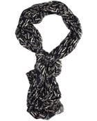 Armani Jeans Scarf Wool Logo All Over - Lyst