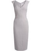 Amanda Wakeley Satomi V-Neck Fitted Dress - Lyst