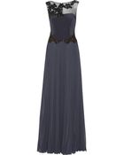 Notte By Marchesa Embellished Satin Gown - Lyst