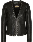 MICHAEL Michael Kors Studded Leather Jacket - Lyst