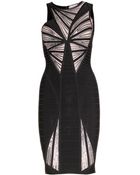 Hervé Léger Halle Embellished Bandage Dress - Lyst