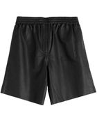 Carven Leather Shorts - Lyst