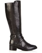 Karen Millen Leather Riding Boot - Lyst