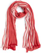 Armani Stripe Scarf - Lyst