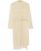Acne Studios Crinkled Cotton-Organza Wrap Dress - Lyst