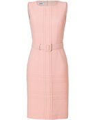 Moschino Cheap & Chic Wool Crepe Belted Sheath Dress - Lyst