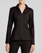 Lafayette 148 New York Kerry Zip Front Top - Lyst