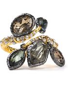 Alexis Bittar Pyrite & Crystal Ring - Lyst