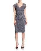 Marina Sequined Lace Dress - Lyst