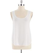French Connection Sheer Hi-Lo Tank Top - Lyst