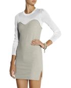 Isabel Marant Aglaee Sheer-Paneled Wool-Blend Mini Dress - Lyst
