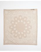 Gucci Beige Paisley Print Cotton Square Scarf - Lyst