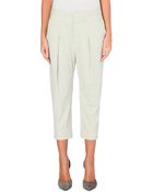 Helmut Lang Sonar Cropped Wool Trousers - Lyst