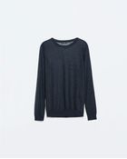 Zara Round Neck Sweater - Lyst