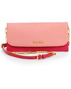 Miu Miu Madras Bicolor Continental Chain Wallet - Lyst