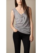 Burberry Knitted Merino Wool Vest - Lyst