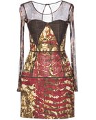 Just Cavalli Short Dress - Lyst