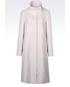 Armani Single-Breasted Coat In Wool And Cashmere - Lyst