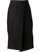 Jil Sander Soft Wrap Skirt - Lyst