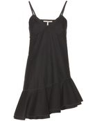Victoria Beckham Ruffled Cotton Top - Lyst