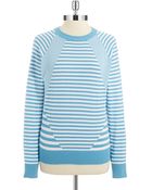 Michael Michael Kors Asymmetrical Striped Sweater - Lyst