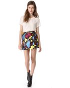 Mugler Printed Skirt - Lyst