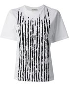 Balenciaga Striped Tshirt - Lyst