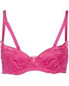 Mimi Holliday By Damaris Bisou Bisou Cherie Satin And Lace Padded Bra - Lyst