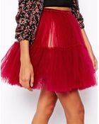 Asos Tulle Skater Skirt - Lyst