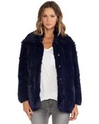 Cheap Monday Furious Faux Fur Jacket - Lyst