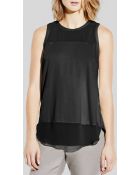 Vince Camuto Mixed Media Top - Lyst