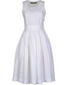 Paul Harnden Fitted Bodice Pleated Dress - Lyst