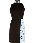 Matthew Williamson Polka Star Embroidered Choker Dress - Lyst