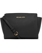 Michael Kors Selma Medium Saffiano Leather Messenger - Lyst