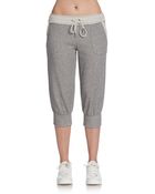 Calvin Klein Performance Reverse Texture Cropped Lounge Pants - Lyst