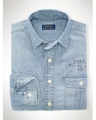Polo Ralph Lauren Eagle-Print Chambray Workshirt - Lyst