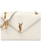 Saint Laurent Monogramme Leather Shoulder Bag - Lyst
