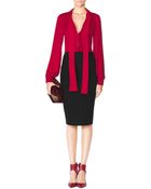 Tamara Mellon Tie Neck Blouse - Lyst