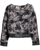 H&M Sheer Blouse - Lyst
