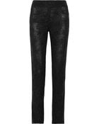 Oscar de la Renta Embellished Lace Straight-Leg Pants - Lyst