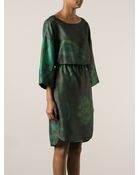 ODEEH Printed Dress - Lyst